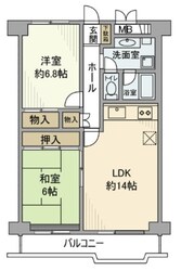 ボナハイツ中川A号棟の物件間取画像